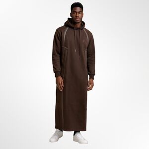 Influence Athleisure Men's Bilal Hoodie Thobe Brown NWT Size L